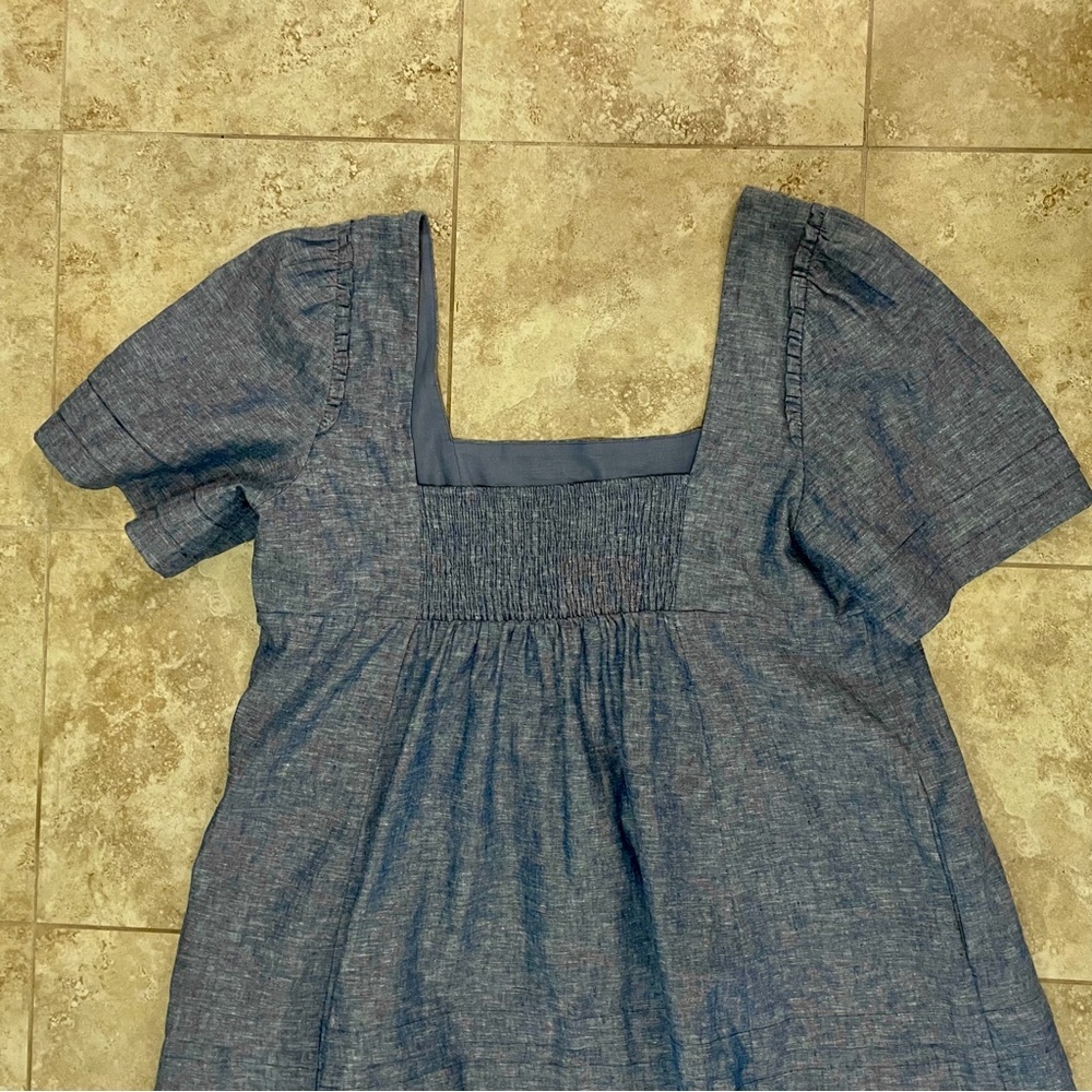 Draper James Chambray Babydoll Dress – Size XXL (Like New) - Picture 4 of 11
